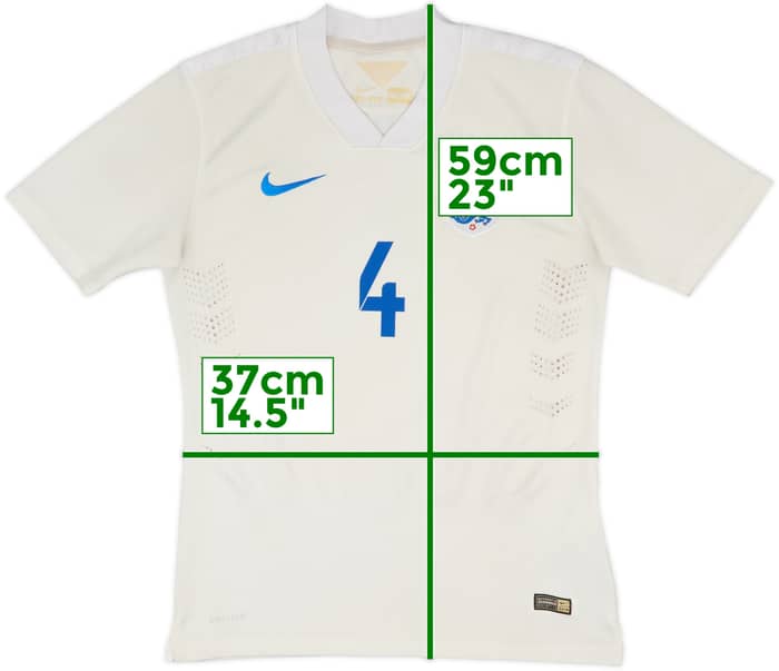 2014-15 England Authentic Home Shirt Gerrard #4 - 4/10 - (L)