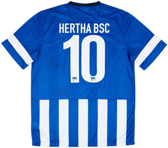 2013-14 Hertha Berlin Signed Home Shirt #10 - 9/10 - (L)