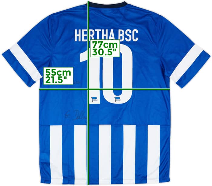 2013-14 Hertha Berlin Signed Home Shirt #10 - 9/10 - (L)