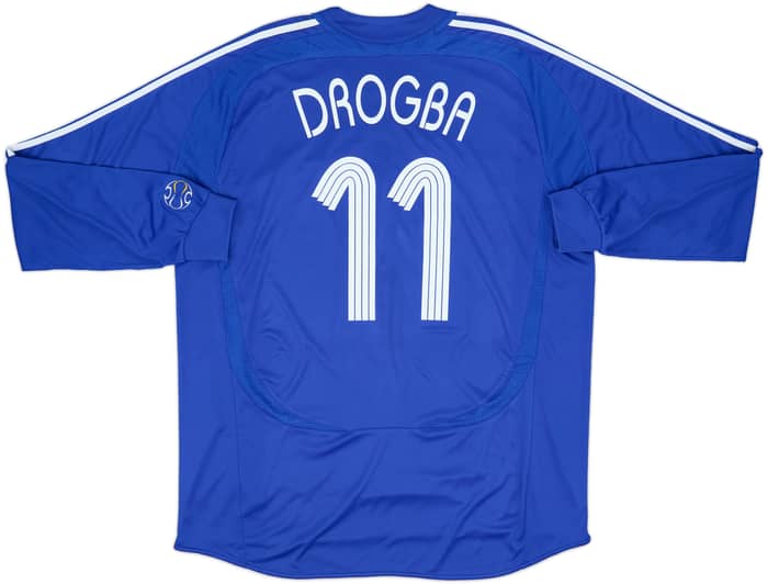2006-08 Chelsea Home L/S Shirt Drogba #11 - 8/10 - (XXL)