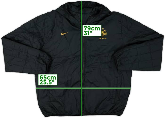 2013-14 France Nike Reversible Padded Bench Coat - 8/10 - (XXL)