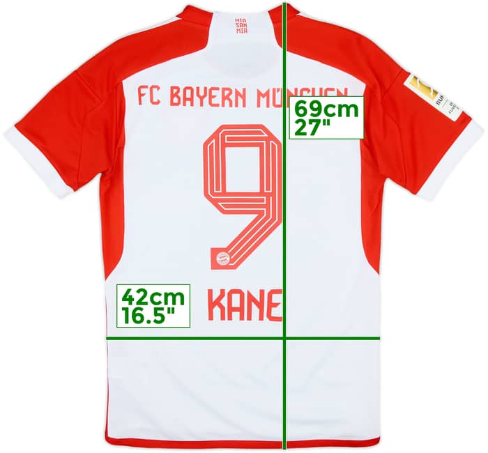 2023-24 Bayern Munich Home Shirt Kane #9 - 7/10 - (XS)