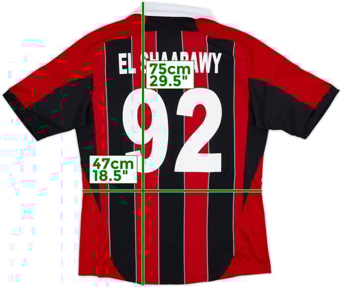 2012-13 AC Milan Home Shirt El Shaarawy #92 - 7/10 - (M)