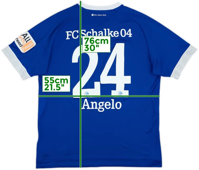 2018-19 Schalke Home Shirt Angelo #24 - 5/10 - (L)