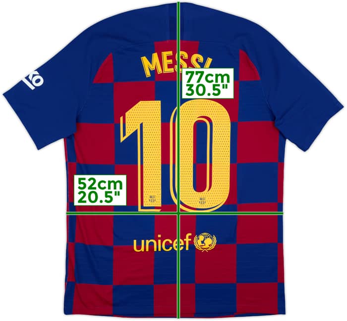 2019-20 Barcelona Authentic Home Shirt Messi #10 - 10/10 - (L)