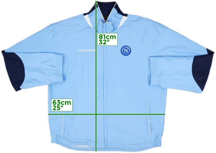 2006-07 Napoli Diadora Track Jacket - 7/10 - (XXL)