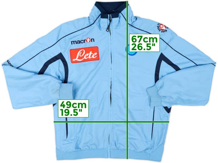 2010-11 Napoli Macron Track Jacket - 9/10 - (S)