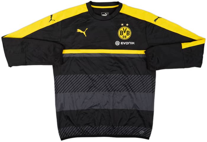 2014-15 Borussia Dortmund Puma 1/4 Zip Drill Top - 10/10 - (L)