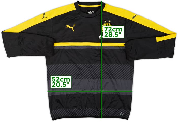 2014-15 Borussia Dortmund Puma 1/4 Zip Drill Top - 10/10 - (L)