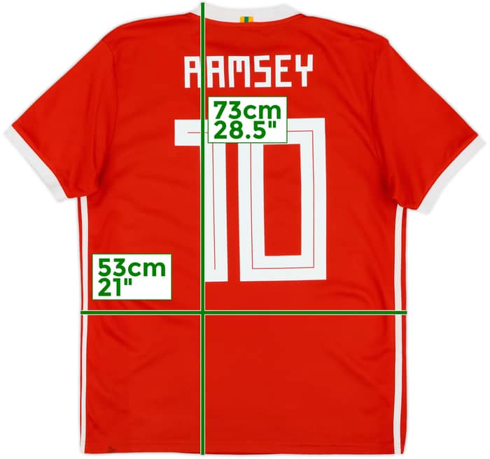 2018-19 Wales Home Shirt Ramsey #10 - 6/10 - (M)