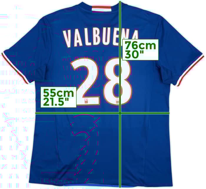 2016-17 Lyon Away Shirt Valbuena #28 - 6/10 - (L)