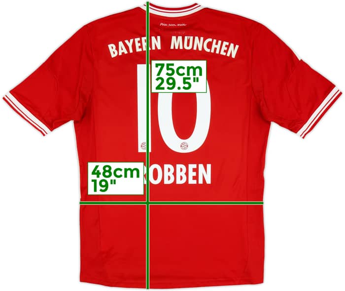 2013-14 Bayern Munich Home Shirt Robben #10 - 6/10 - (M)