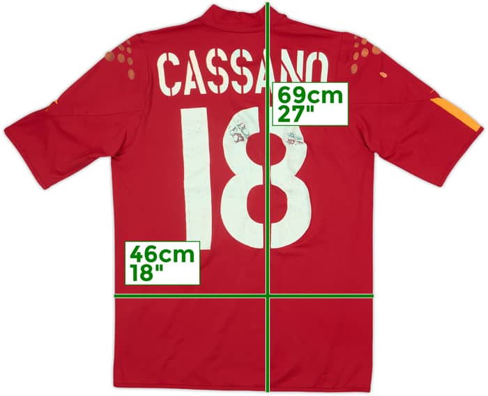 2003-04 Roma Home Shirt Cassano #18 - 4/10 - (M)