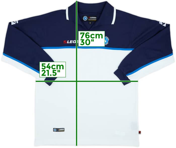 2003-04 Napoli Legea Polo L/S Shirt - 9/10 - (M)