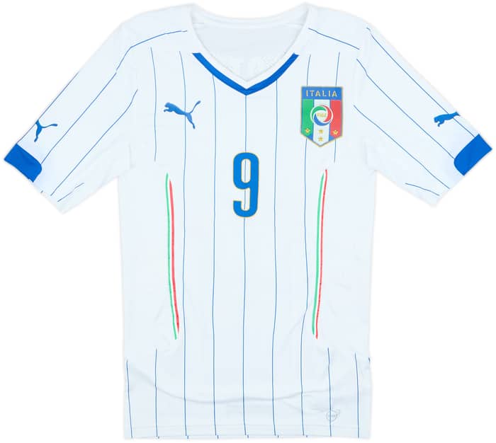 2014-15 Italy Player Issue ACTV Away Shirt Balotelli #9 - 10/10 - (M)