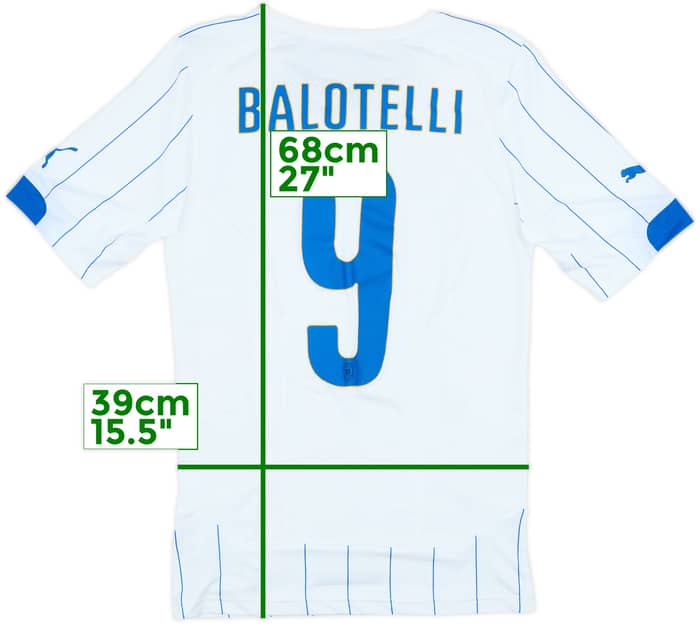 2014-15 Italy Player Issue ACTV Away Shirt Balotelli #9 - 10/10 - (M)