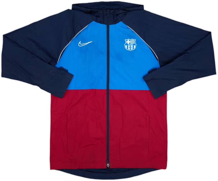 2021-22 Barcelona Nike Hooded Track Jacket - 8/10 - (M)