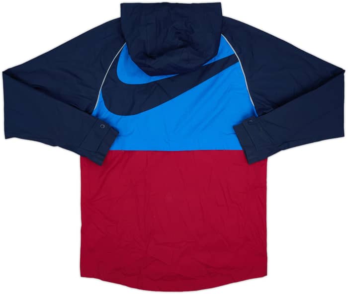 2021-22 Barcelona Nike Hooded Track Jacket - 8/10 - (M)