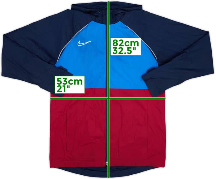 2021-22 Barcelona Nike Hooded Track Jacket - 8/10 - (M)