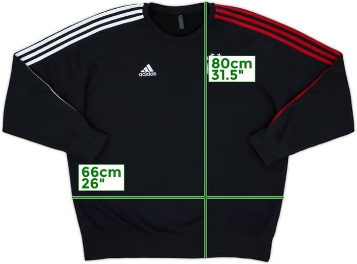 2020-21 Bayern Munich adidas Sweat Top - 9/10 - (XXL)