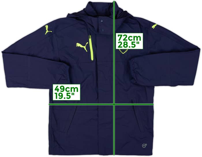 2016-17 Arsenal Puma Hooded Rain Jacket - 10/10 - (S)
