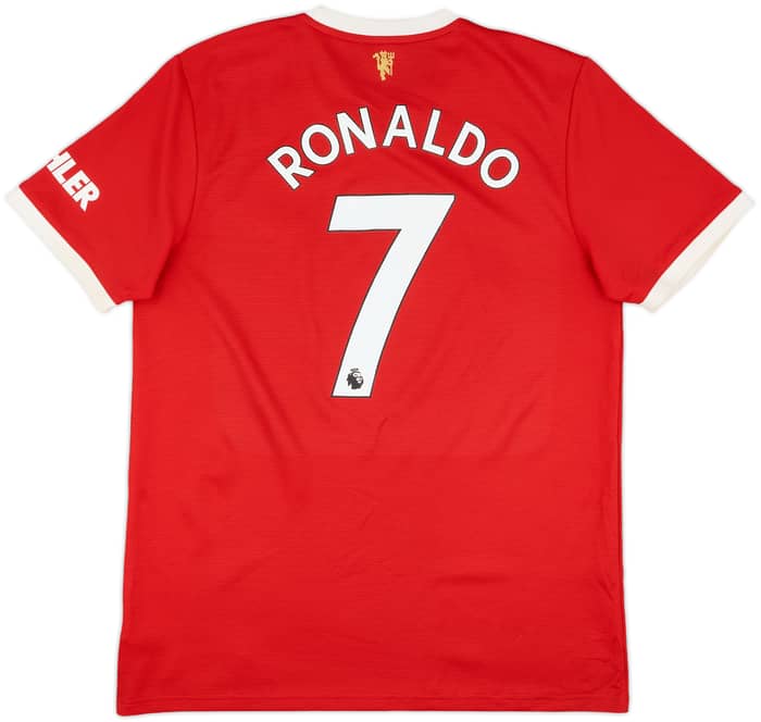 2021-22 Manchester United Home Shirt Ronaldo #7 - 8/10 - (L)