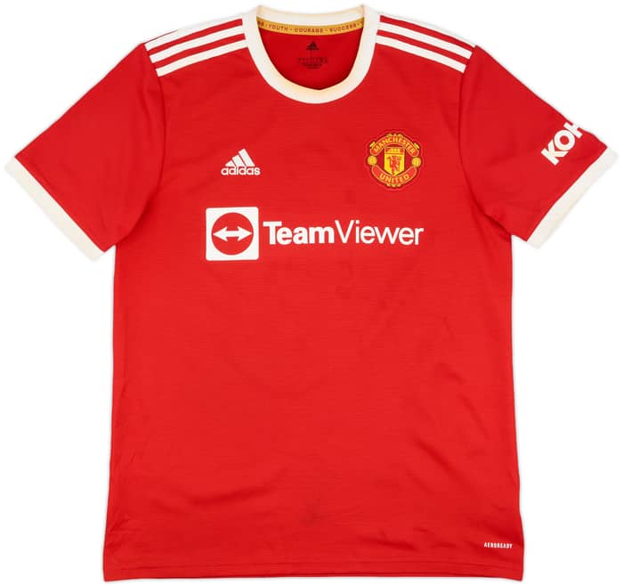 2021-22 Manchester United Home Shirt Ronaldo #7 - 8/10 - (L)
