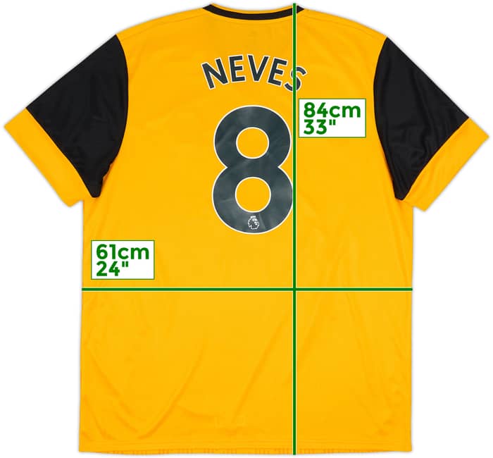 2020-21 Wolves Home Shirt Neves #8 - 8/10 - (XL)