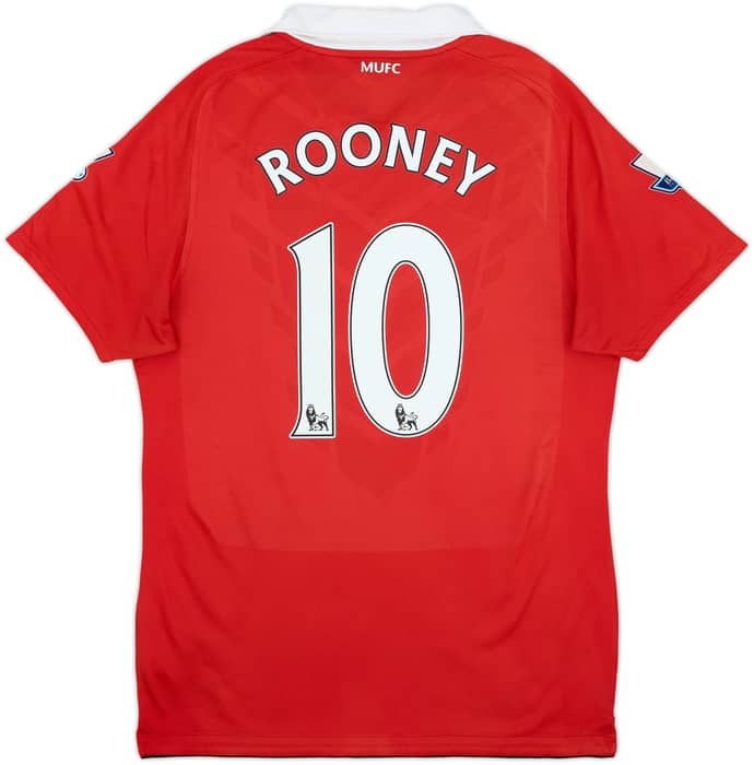 2010-11 Manchester United Home Shirt Rooney #10 - 8/10 - (M)