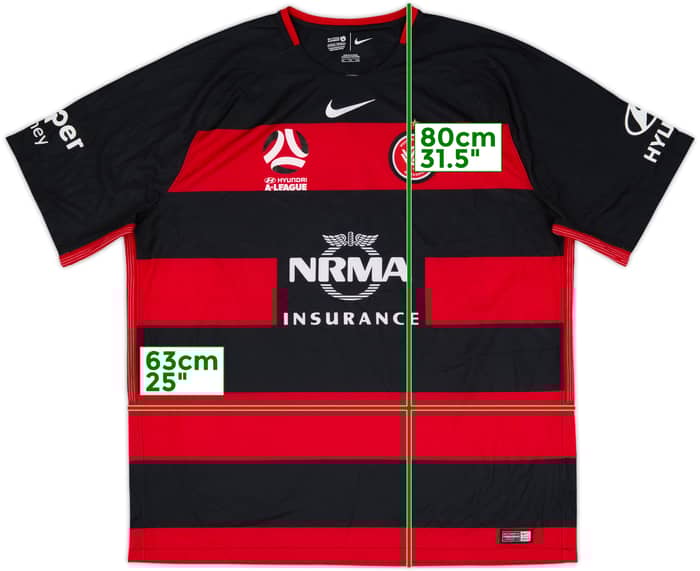 2017-18 Western Sydney Wanderers Home Shirt - 10/10 - (XXL)