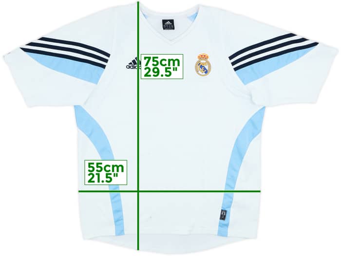 2003-04 Real Madrid adidas Training Shirt - 5/10 - (L/XL)
