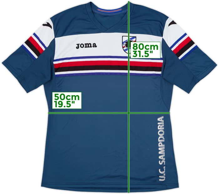 2015-16 Sampdoria Joma Training Shirt - 8/10 - (XXL)