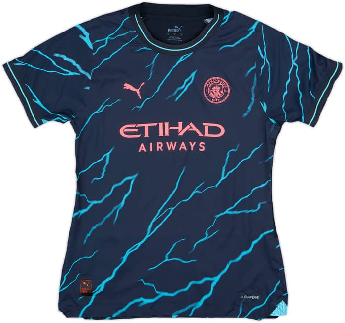 2023-24 Manchester City Authentic Third Shirt Haaland #9 - 9/10 - (Women's S)