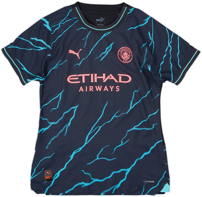 2023-24 Manchester City Authentic Third Shirt Haaland #9 - 9/10 - (Women's S)
