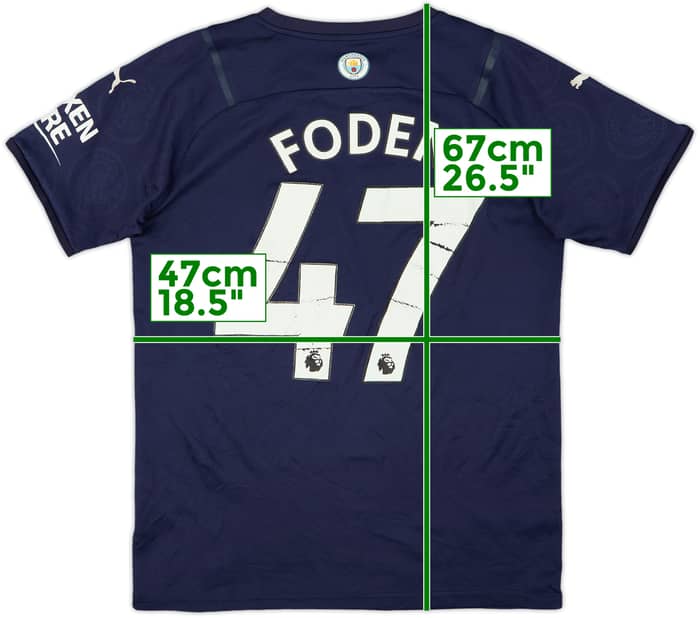 2021-22 Manchester City Third Shirt Foden #47 - 4/10 - (S)