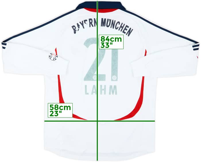 2006-07 Bayern Munich Away L/S Shirt Lahm #21 - 4/10 - (XXL)