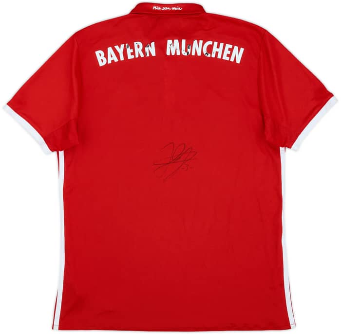2016-17 Bayern Munich 'Signed' Home Shirt - 4/10 - (M)