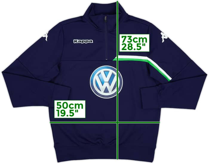 2013-14 Wolfsburg Kappa 1/4 Zip Drill Top - 9/10 - (M)