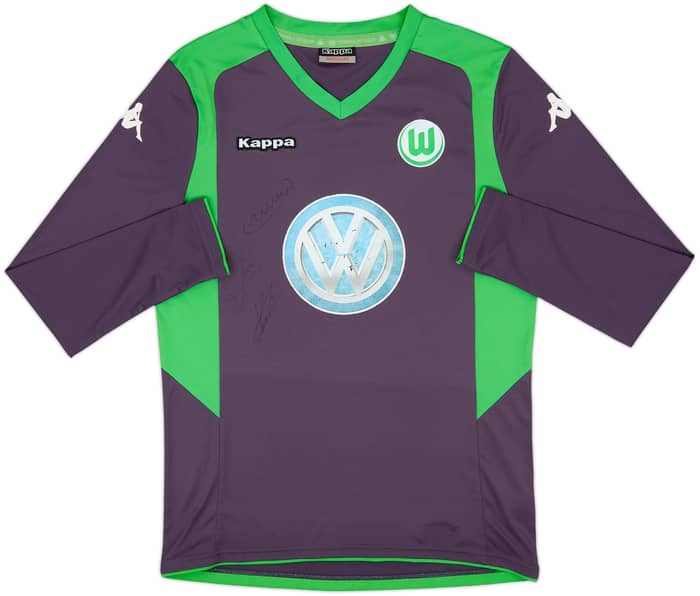2014-15 Wolfsburg Signed GK Shirt - 4/10 - (M)