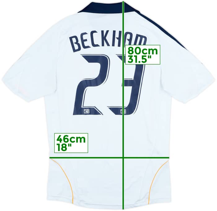 2008-09 LA Galaxy Home Shirt Beckham #23 - 4/10 - (S)