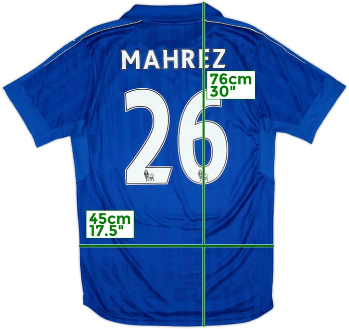 2016-17 Leicester Home Shirt Mahrez #26 - 9/10 - (M)