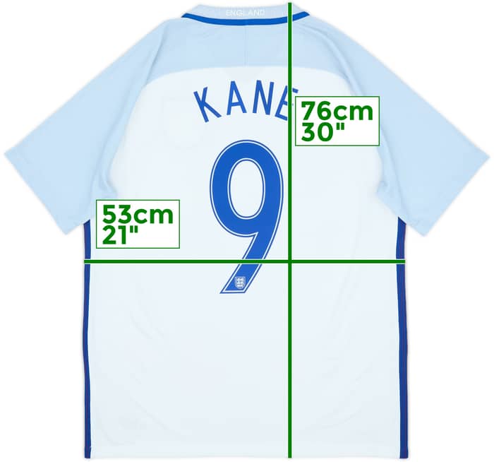 2016-17 England Home Shirt Kane #9 - 7/10 - (L)