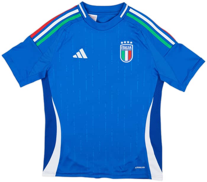 2024-25 Italy Home Shirt - 7/10 - (L.Boys)