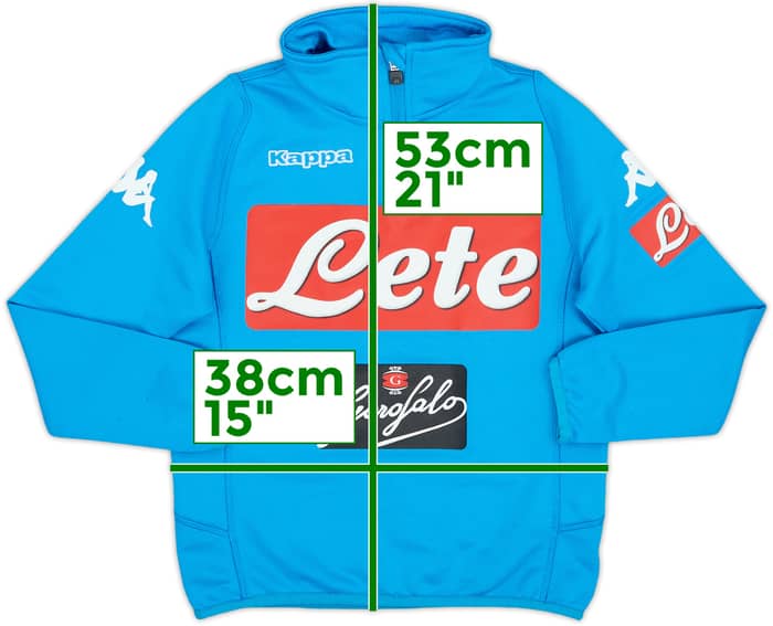 2017-18 Napoli Kappa 1/4 Zip Drill Top - 9/10 - (S.Boys)