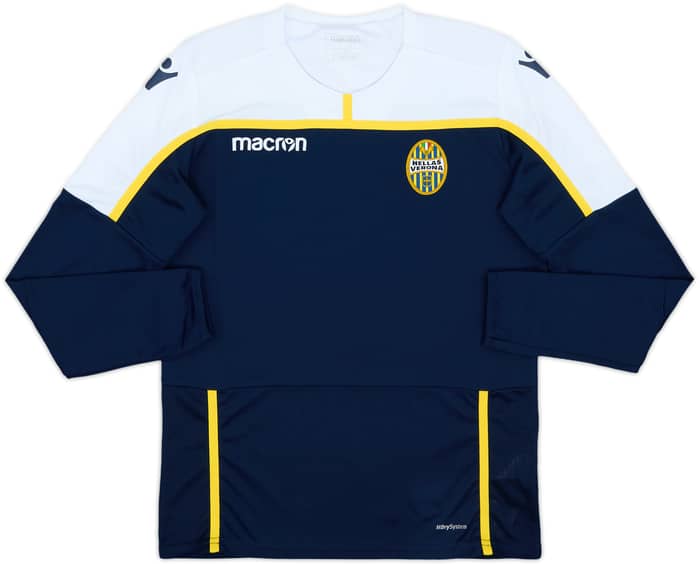 2018-19 Hellas Verona Macron Training L/S Shirt - 8/10 - (L.Boys)
