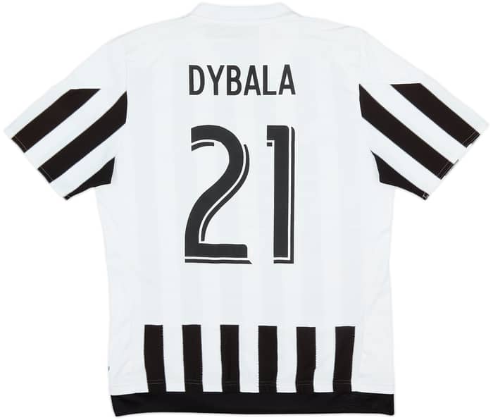 2015-16 Juventus Home Shirt Dybala #21 - 5/10 - (XL.Boys)