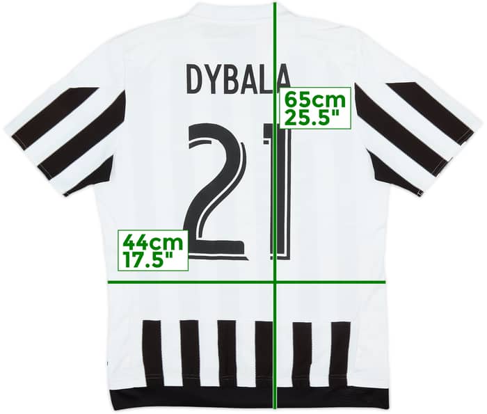 2015-16 Juventus Home Shirt Dybala #21 - 5/10 - (XL.Boys)