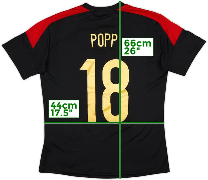 2013 Germany Women Signed Away Shirt Popp #18 - 8/10 - (Women's M)