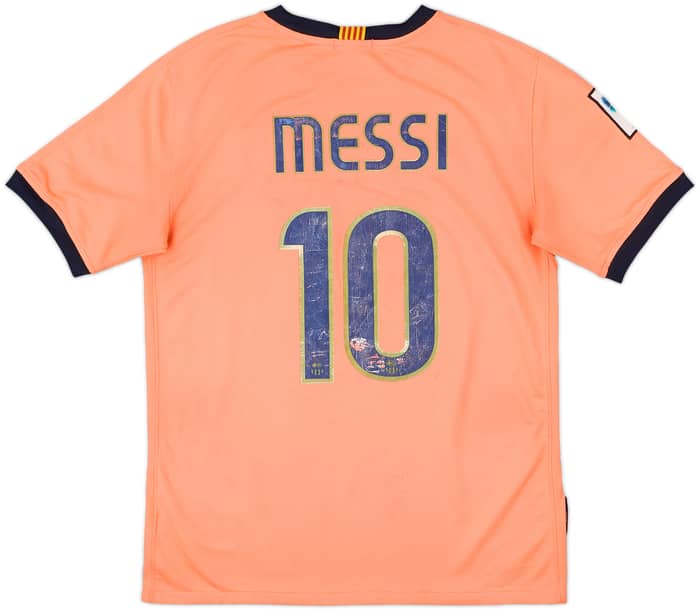 2009-10 Barcelona Away Shirt Messi #10 - 5/10 - (XL.Boys)