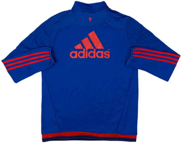 2015-16 Manchester United adidas 1/4 Zip Drill Top - 5/10 - (L.Boys)